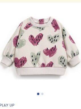 Play Up Abstract Heart Design Sweat Set - 12M